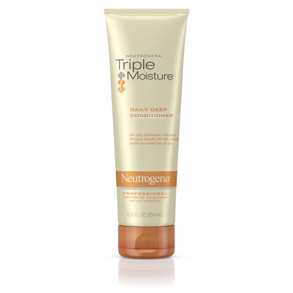 Clicking on the image opens a new modal with 1 larger images of Neutrogena Triple Moisture Daily Deep Conditioner, 8.5 OZ. Some images may not have descriptive text. 1 out of 1.