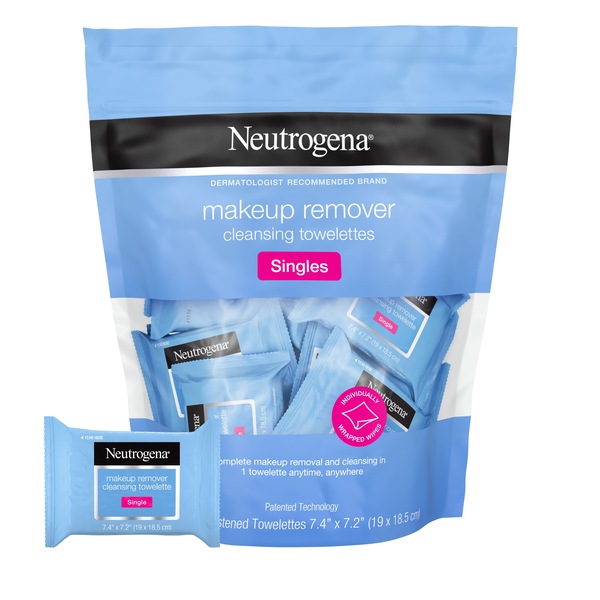 Neutrogena Makeup Cleansing Face Wipes, Individually Wrapped, 20CT