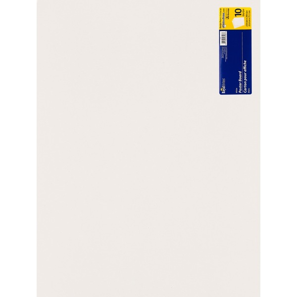 POSTER BOARD WHITE 10CT