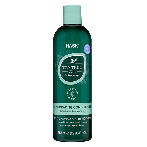 HASK Tea Tree Oil & Rosemary Invigorating Conditioner, 12 OZ