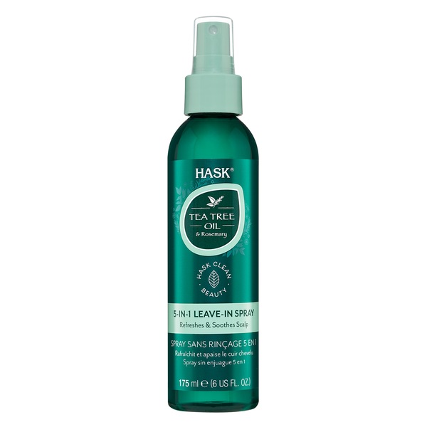 HASK Tea Tree Oil & Rosemary 5-in-1 Leave-In Spray, 6 OZ