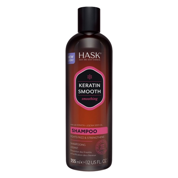 HASK Keratin Protein Smoothing Shampoo, 12 OZ