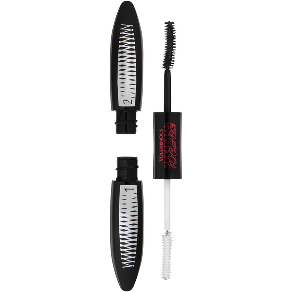 L'Oreal Paris Voluminous Superstar Red Carpet Washable Mascara, Extra Black, 0.41 OZ