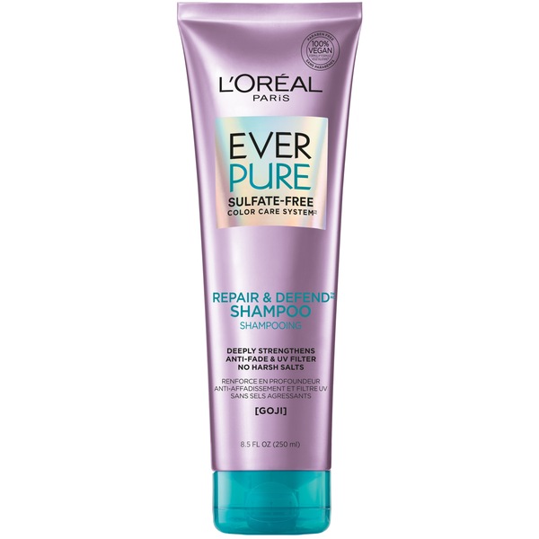 L'Oreal Paris EverPure Sulfate Free Repair and Defend Shampoo Deeply Strengthens, 8.5 OZ