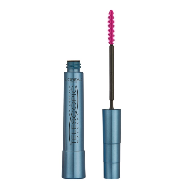 Clicking on the image opens a new modal with 1 larger images of L'Oreal Paris Telescopic Original Waterproof Lengthening Mascara, Black. Some images may not have descriptive text. 1 out of 1.