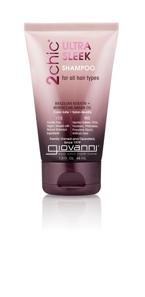 Giovanni Hair Care Products Ultra Sleek Shampoo Travel Size 1.5 OZ, 12CT