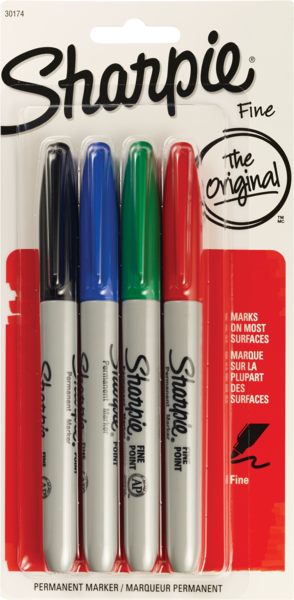 SHARPIE FINE 4CT