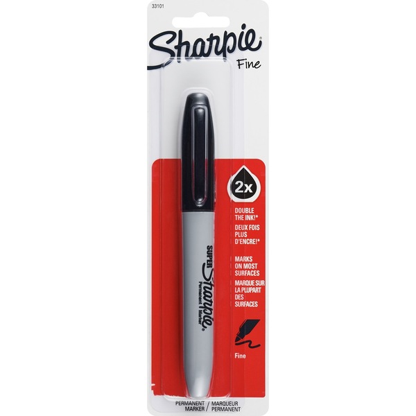 Sharpie Super Permanent Marker 2x Fine Point Black #33101