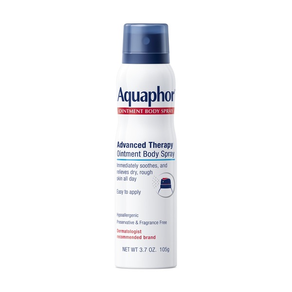 Clicking on the image opens a new modal with 1 larger images of Aquaphor Advanced Therapy Ointment Body Spray. Some images may not have descriptive text. 1 out of 1.