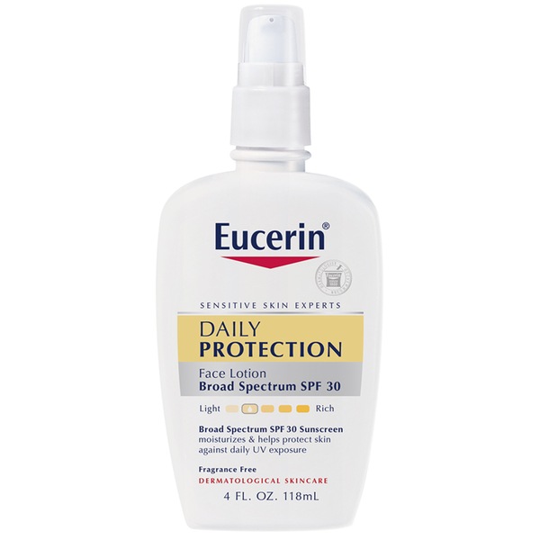Clicking on the image opens a new modal with 2 larger images of Eucerin Protective Moisturizer Lotion Spf30. Some images may not have descriptive text. 1 out of 2.