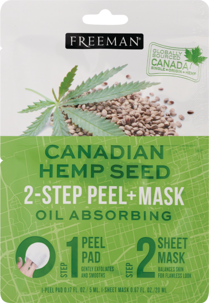 Freeman Canadian Hemp Seed 2-Step Peel + Mask