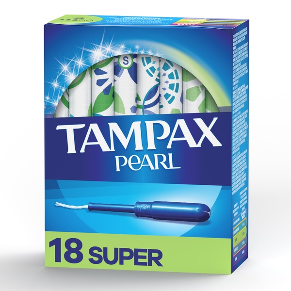 Tampax Pearl, Plastic Tampons, Super Absorbency