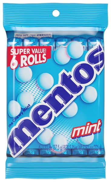 Mentos Rolls 6 pack - Mint