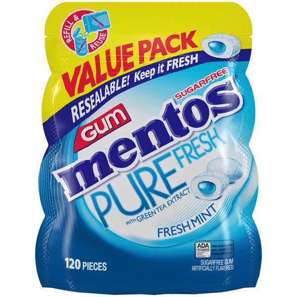 MENTOS GUM SUB FRESHMINT 120PC