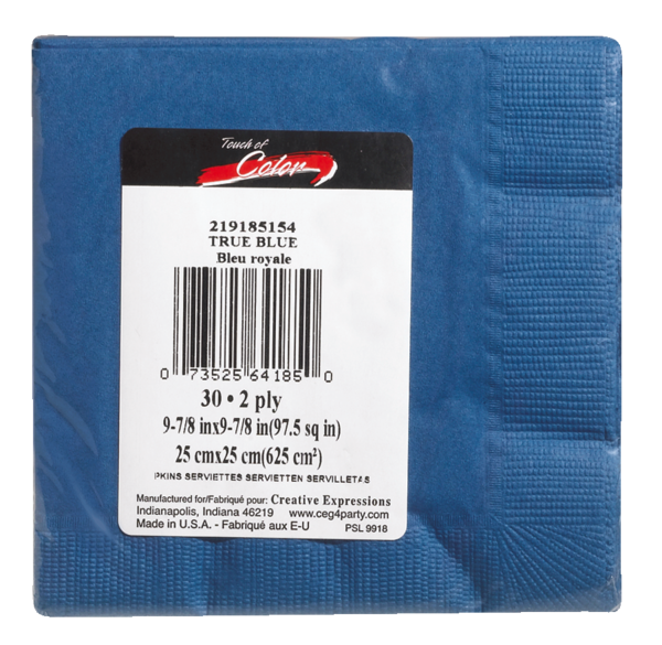COBALT BLUE TABLE COVER