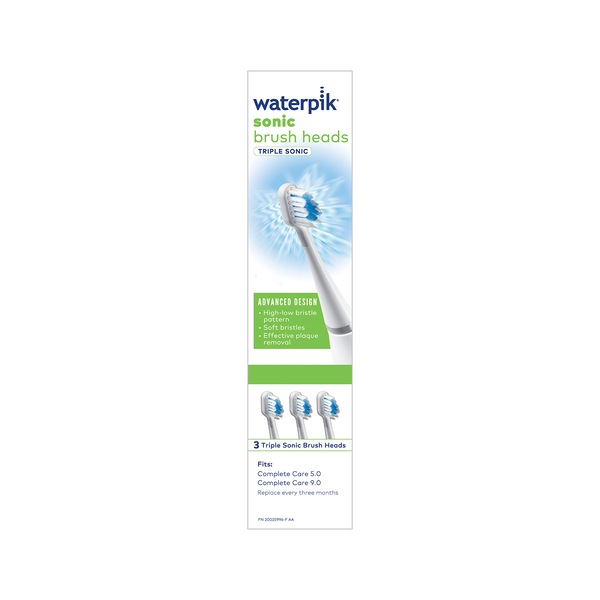 Waterpik Triple Sonic Replacement Brush Heads STRB-3WW