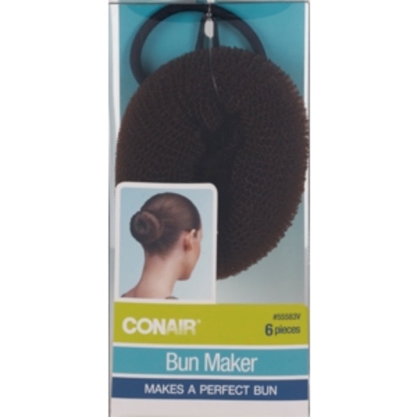 Conair Bun maker, Makes A perfect Bun, 6 Pieces