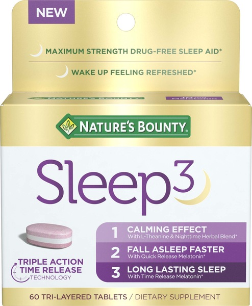 Nature's Bounty Sleep3 Tri-Layer, 60 CT