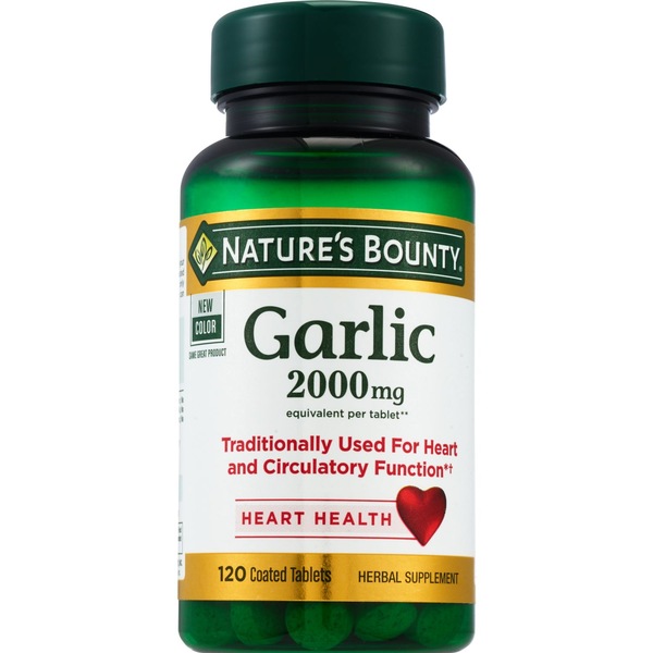 Nature's Bounty Garlic Tablets 2000mg, 120CT