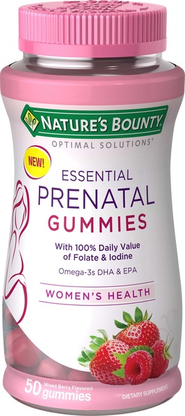 Nature's Bounty Optimal Solutions Essential Prenatal Gummies, 50CT