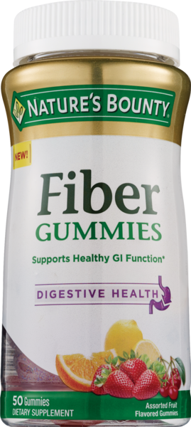 Nature's Bounty Fiber Gummies, 50CT