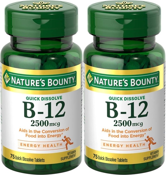 Nature's Bounty B12 Twin Pack, 40+40CT