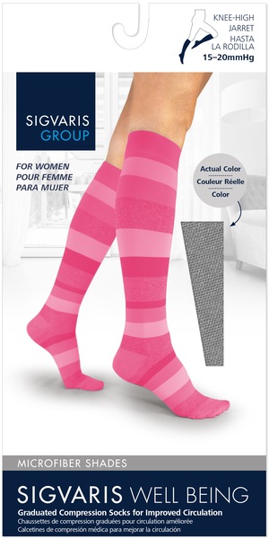 Sigvaris Compression Socks Microfbr CalfHi Women's Sz C #143
