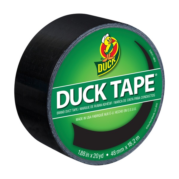 Color Duck Tape Brand Duct Tape, Black, 1.88 in. x 20 yd.