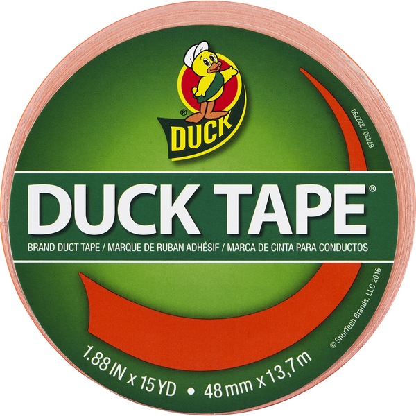 Duck Neon Orange Duck Tape, 15 Yards