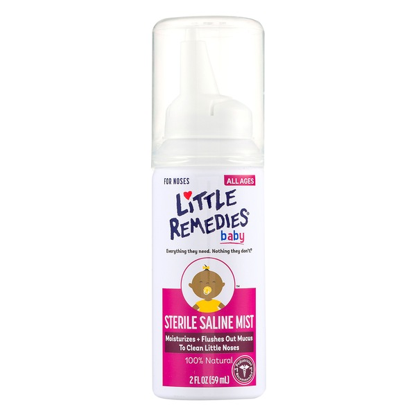 Clicking on the image opens a new modal with 1 larger images of Little Remedies Sterile Saline Nasal Mist, Safe for Newborns, 2 FL OZ. Some images may not have descriptive text. 1 out of 1.