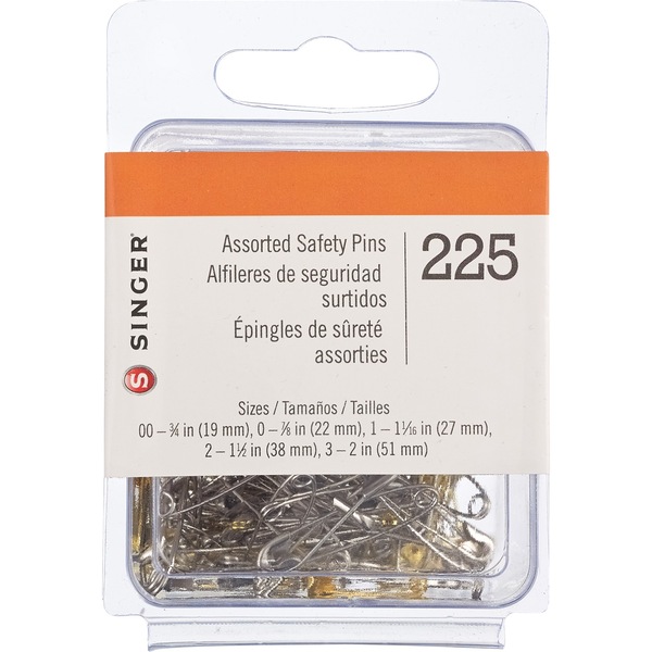 Singer Safety Pins Assorted Sizes