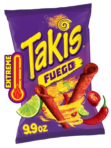 Takis Fuego Hot Chili Pepper & Lime Tortilla Chips, 9.9 OZ