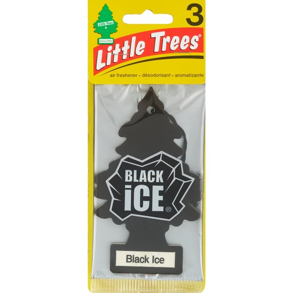 Little Trees Air Fresheners 3 Pak Black Ice