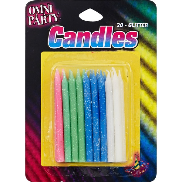 Omni Party Glitter Candles