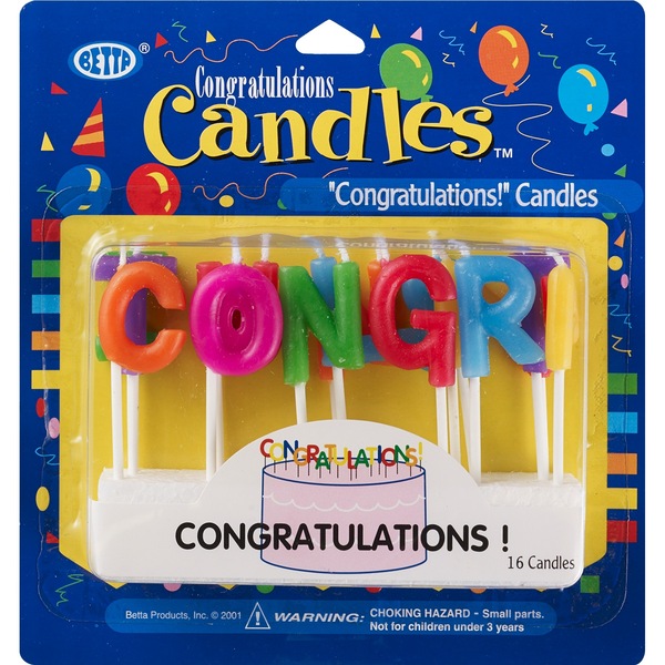 Betta Congratulations Candles