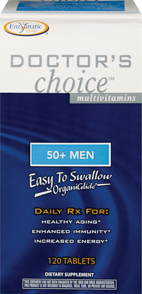 Enzmatic Doctor's Choice Multivitamins For 50+ Men, 120 Tablets