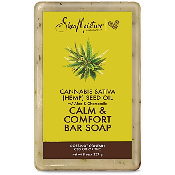 SheaMoisture Cannabis Sativa (Hemp) Seed Oil Calm & Comfort Bar Soap, 8 OZ