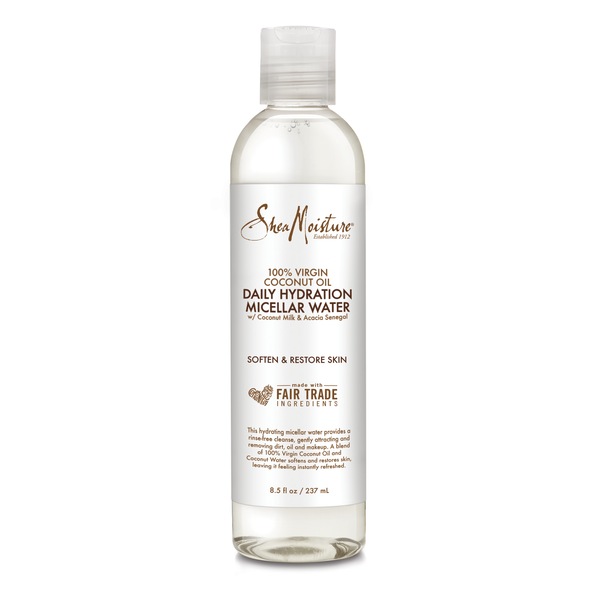 SheaMoisture 100% Virgin Coconut Oil Daily Hydration Micellar Water, 8.5 OZ