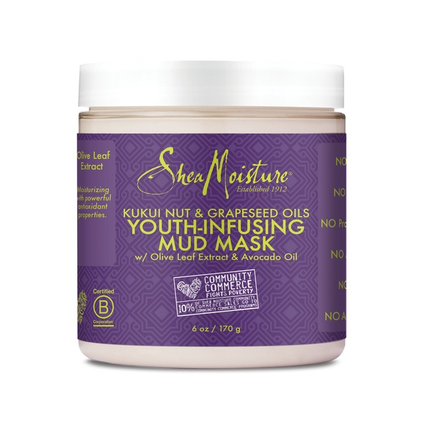 Shea Moisture Mud Mask Youth-Infusing KukuiNut&Grapeseed