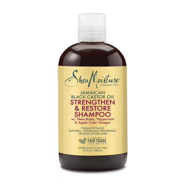 SheaMoisture Jamaican Black Castor Oil Strengthen Grow & Restore Shampoo, 13 OZ