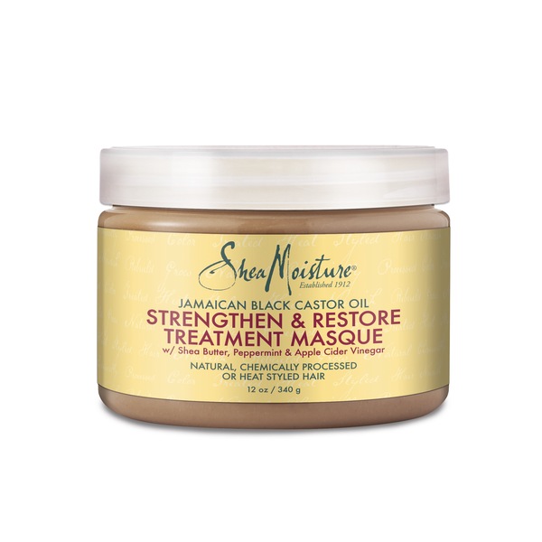 SheaMoisture Jamaican Black Castor Oil Strengthen Grow & Restore Treatment Masque, 12 OZ