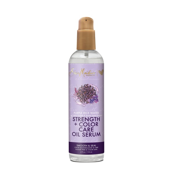 SheaMoisture Purple Rice Water Strength + Color Care Oil Serum, 4 OZ