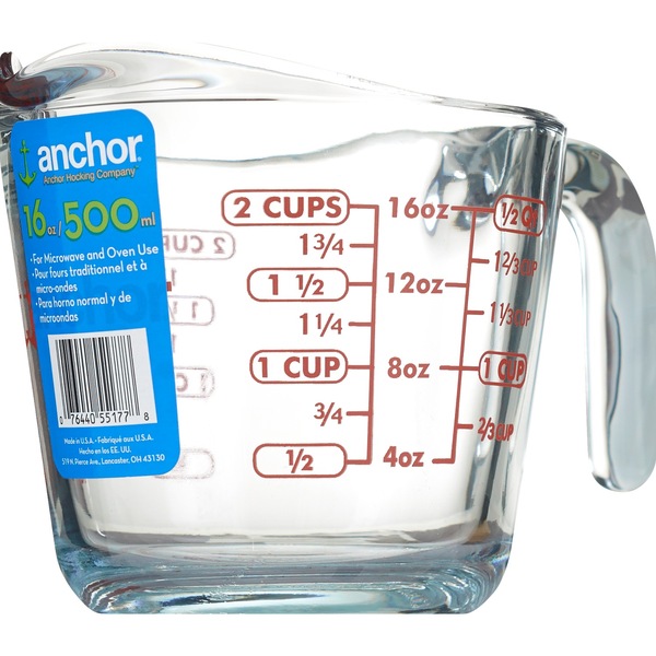 Anchor Hocking Glass Measuring Cup 16 oz
