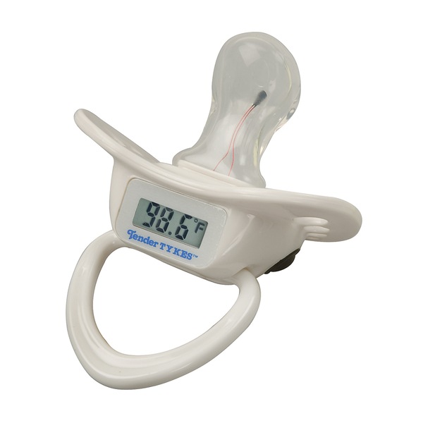 Clicking on the image opens a new modal with 1 larger images of Tender Tykes Digital Celsius Pacifier Thermometer. Some images may not have descriptive text. 1 out of 1.