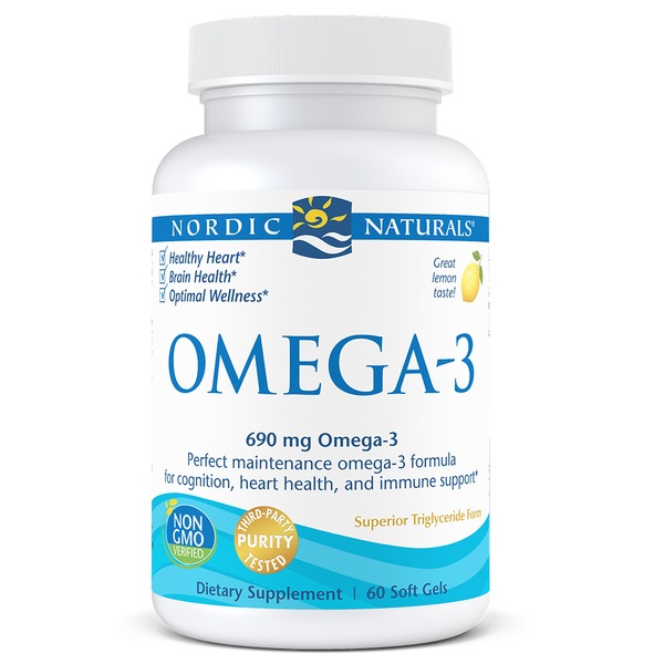 Nordic Naturals Omega-3 (lemon), 60ct