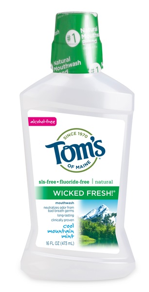 Tom's of Maine Natural Wicked Fresh Mouthwash, Cool Mountain Mint