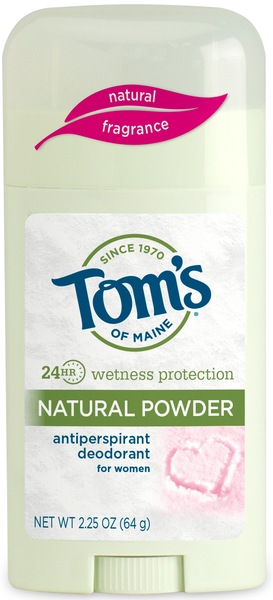 Tom's of Maine Naturally Dry Antiperspirant/Deodorant for Women, Natural Powder