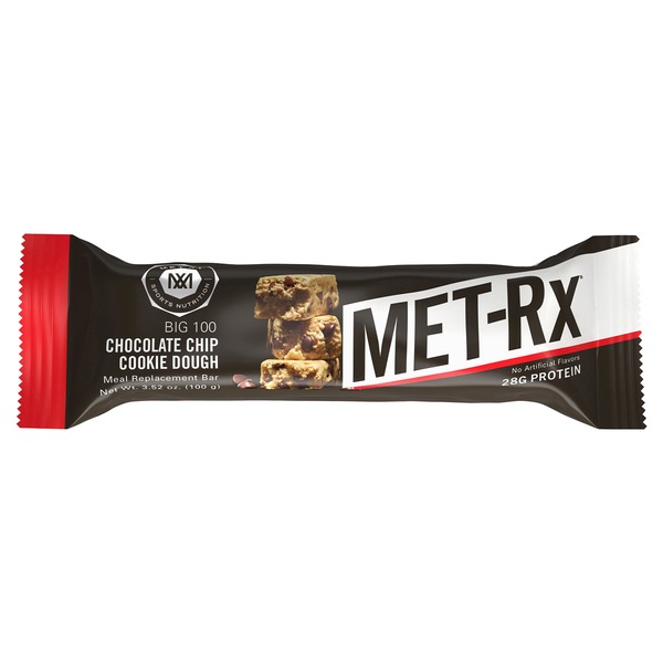 Met-Rx Big 100 Meal Replacement Bar Choc Chip Cookie Dough