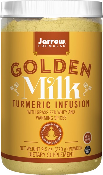 Clicking on the image opens a new modal with 1 larger images of Jarrow Formulas Golden Milk Drink Mix, 9.5 OZ. Some images may not have descriptive text. 1 out of 1.