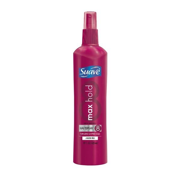 Suave Max Hold Unscented Non Aerosol Hairspray, 11 OZ